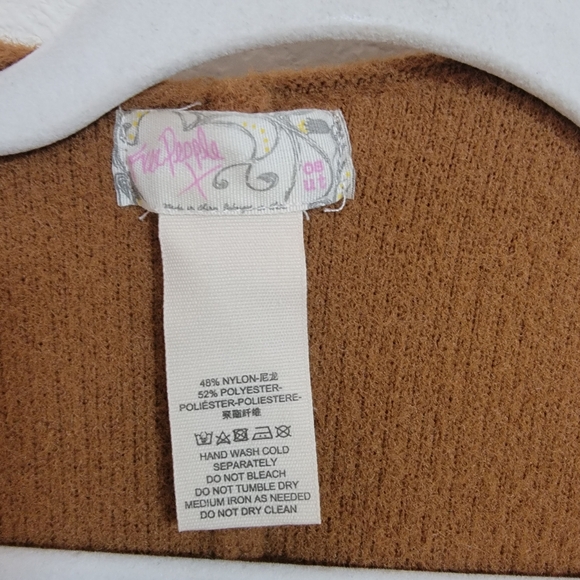 Free People Brown All I Need Cozy Hooded Duster - Picture 2 of 6